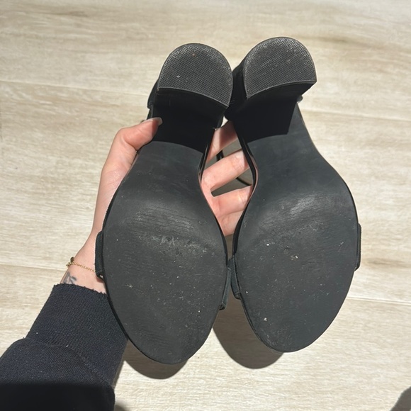 Steve Madden Black Carson Suede Heels - SIZE 10 - Picture 9 of 11